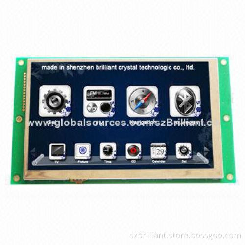 7-inch TFT Smart Terminal LCD Display Module, Supports RS232, RS485, USART, Resistive Touch Panel